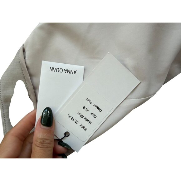 ANNA QUAN Nadia Flint Asymmetrical Belted Skirt Size 8 NEW NWT - Picture 6 of 7